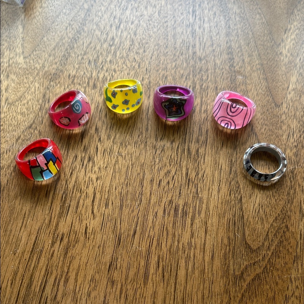3/$36 Acrylic Rings
